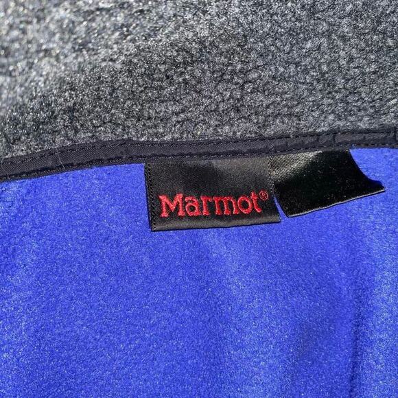Marmot Royal Blue Vintage Front Zip Polartec Fleece | Sz M - Picture 4 of 5